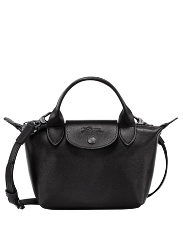 Le Pliage Xtra XS Leather Bag Black