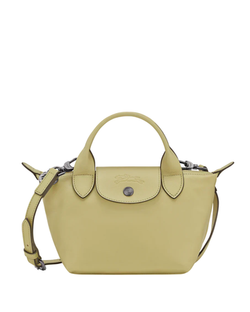 Le Pliage Xtra XS Leather Bag Pistachio