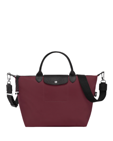 Le Pliage Energy L Top Handle Crossbody Bag Burgundy