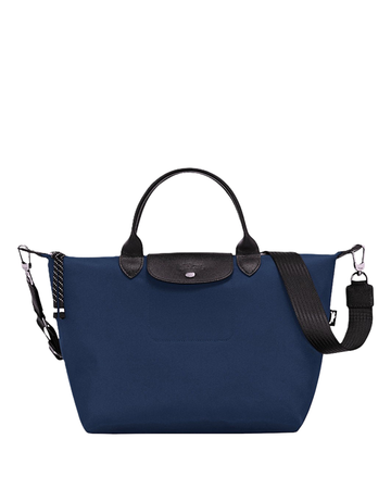 Le Pliage Energy L Top Handle Crossbody Bag Ink Blue