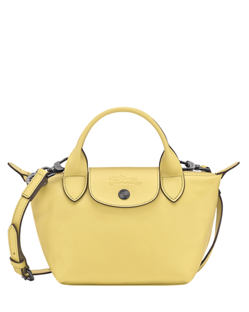 Le Pliage Xtra XS Leather Bag Lime