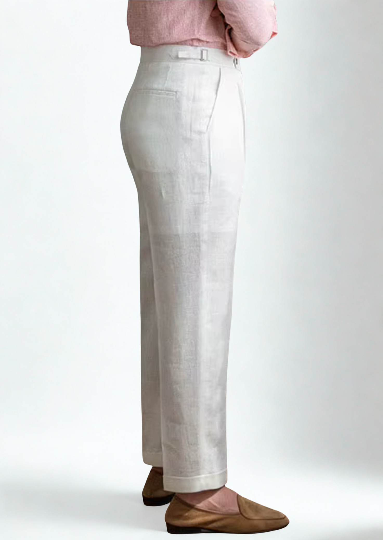 Men's Tuscany Pleated Coastal Trousers