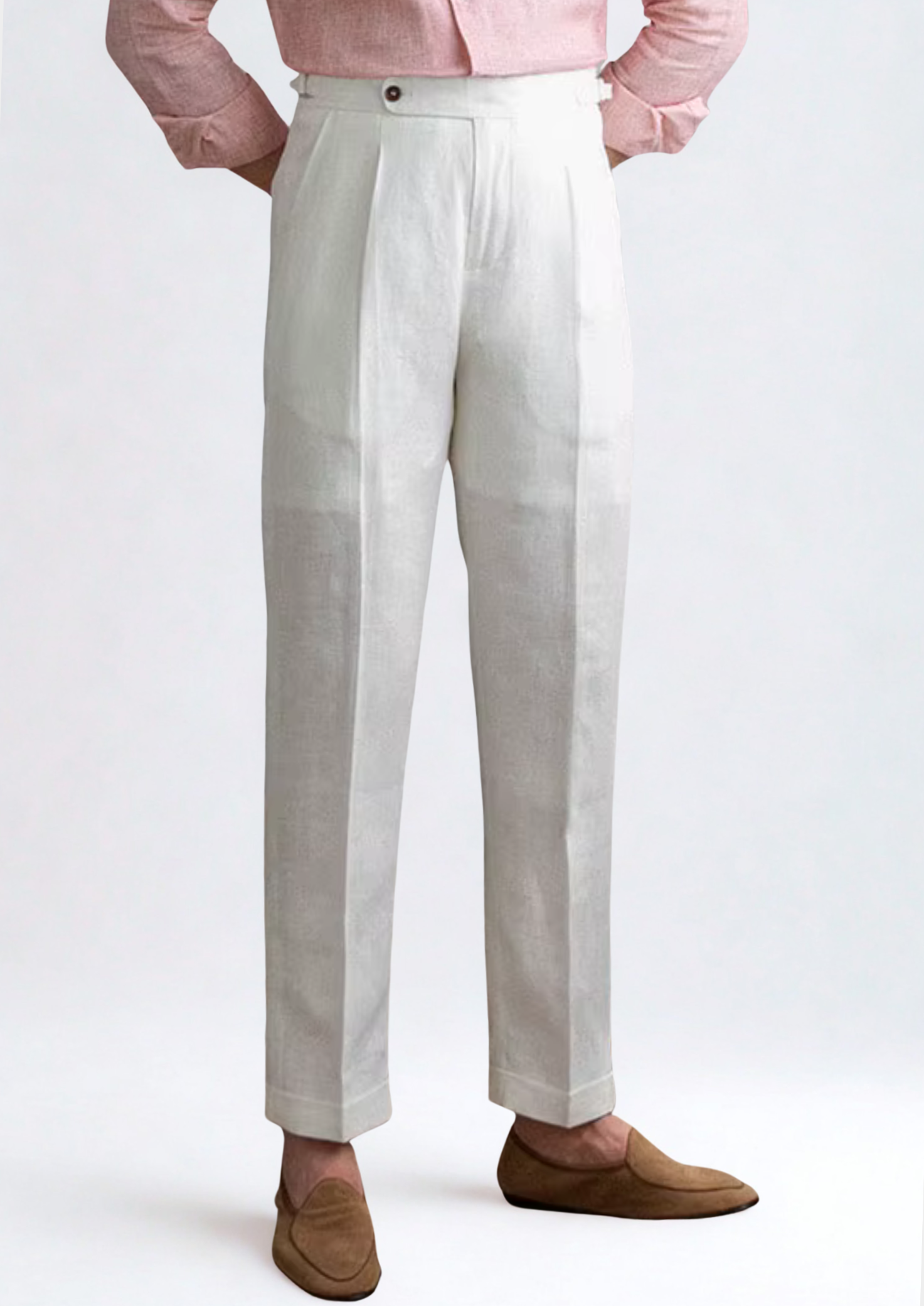 Men's Tuscany Pleated Coastal Trousers