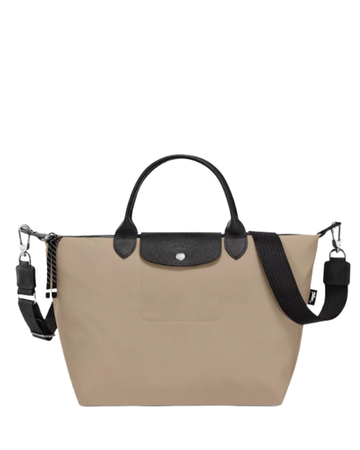Le Pliage Energy L Top Handle Crossbody Bag Clay