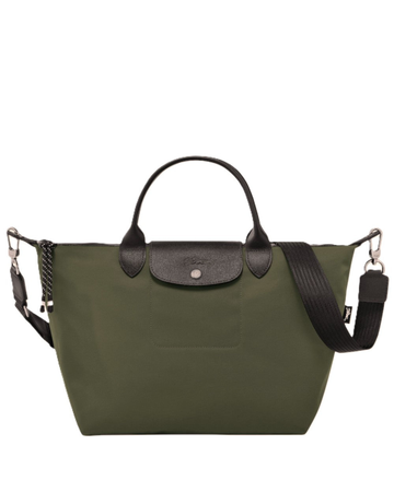 Le Pliage Energy L Top Handle Crossbody Bag Khaki