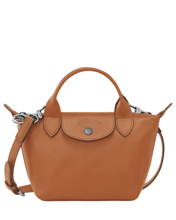 Le Pliage Xtra XS Leather Bag Cashew