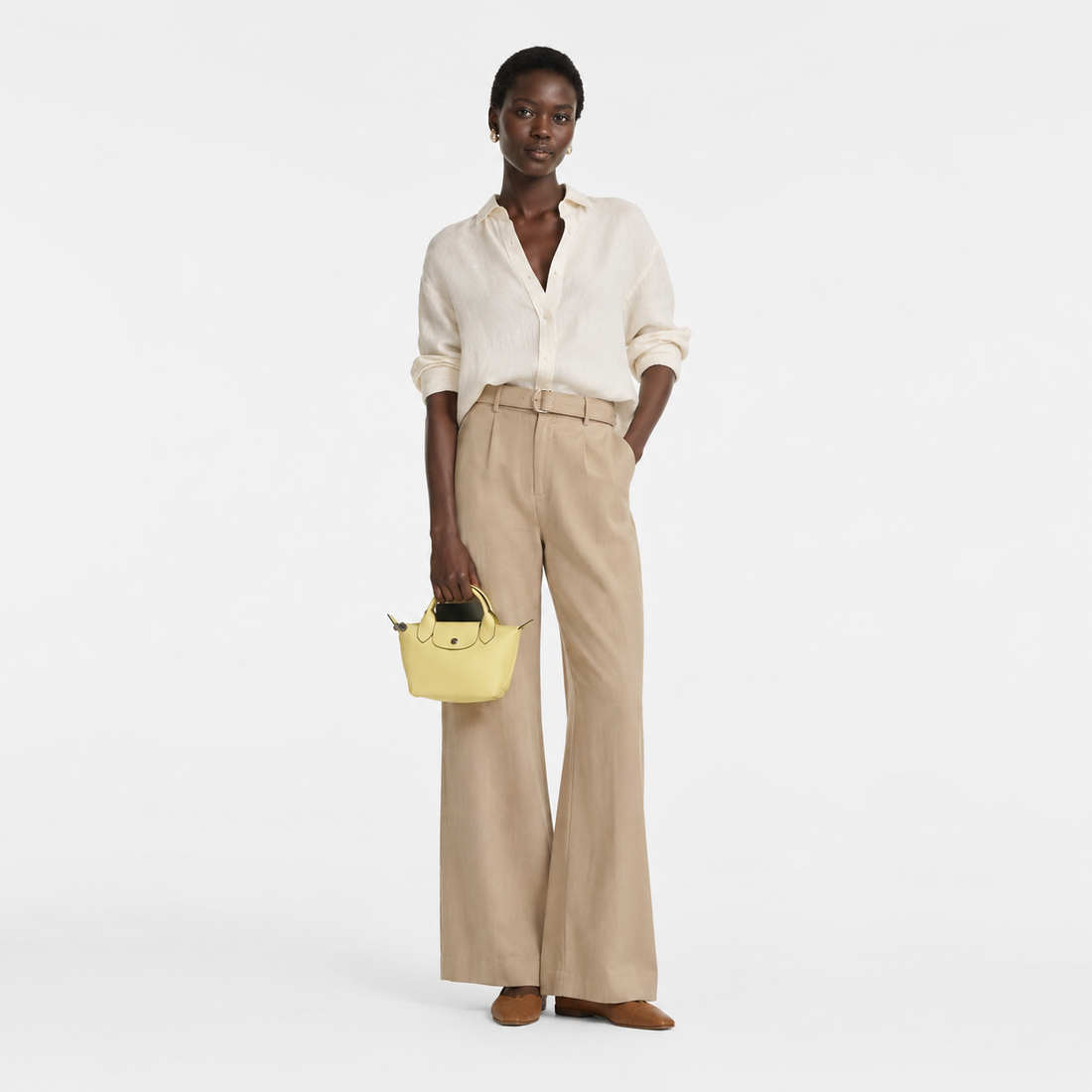 Le Pliage Xtra XS Leather Bag Pistachio