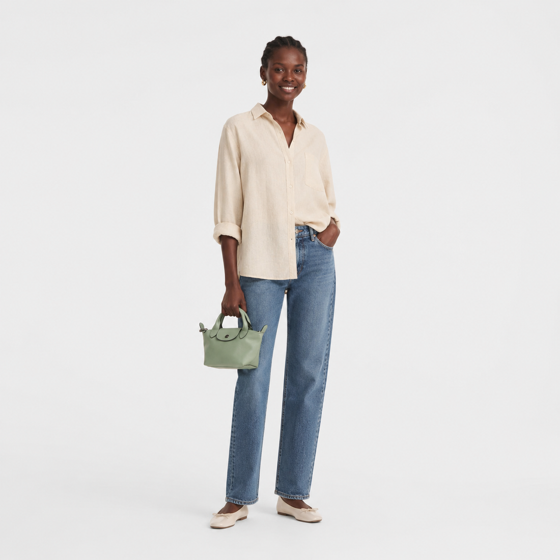 Le Pliage Xtra XS Leather Bag Tundra