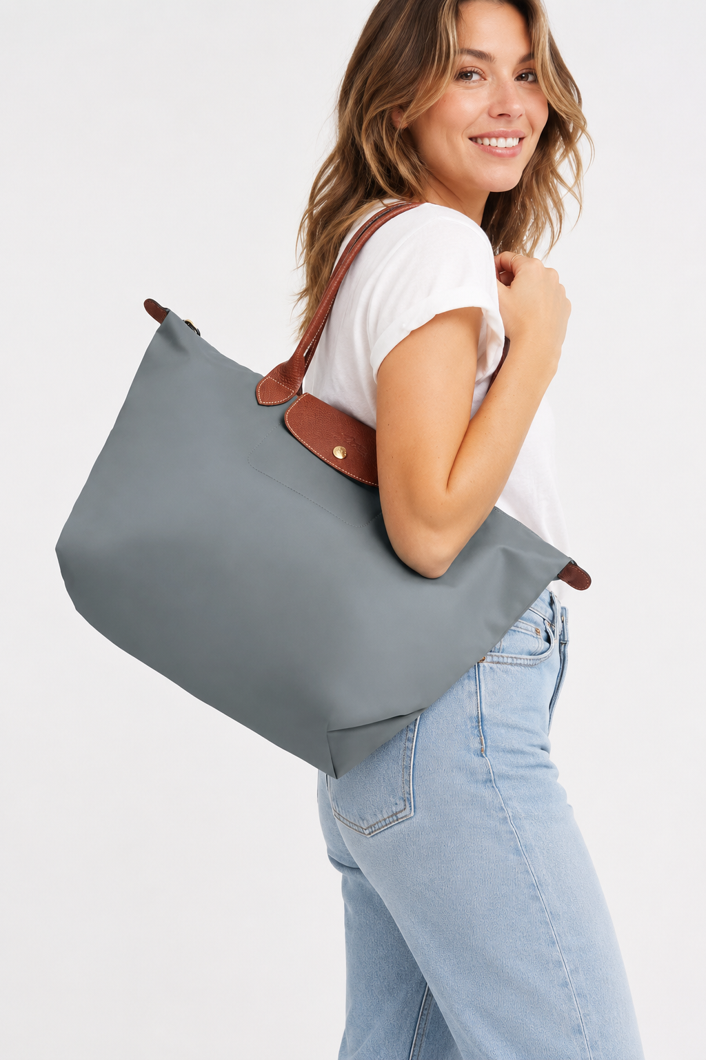 Le Pliage Large Tote Steel