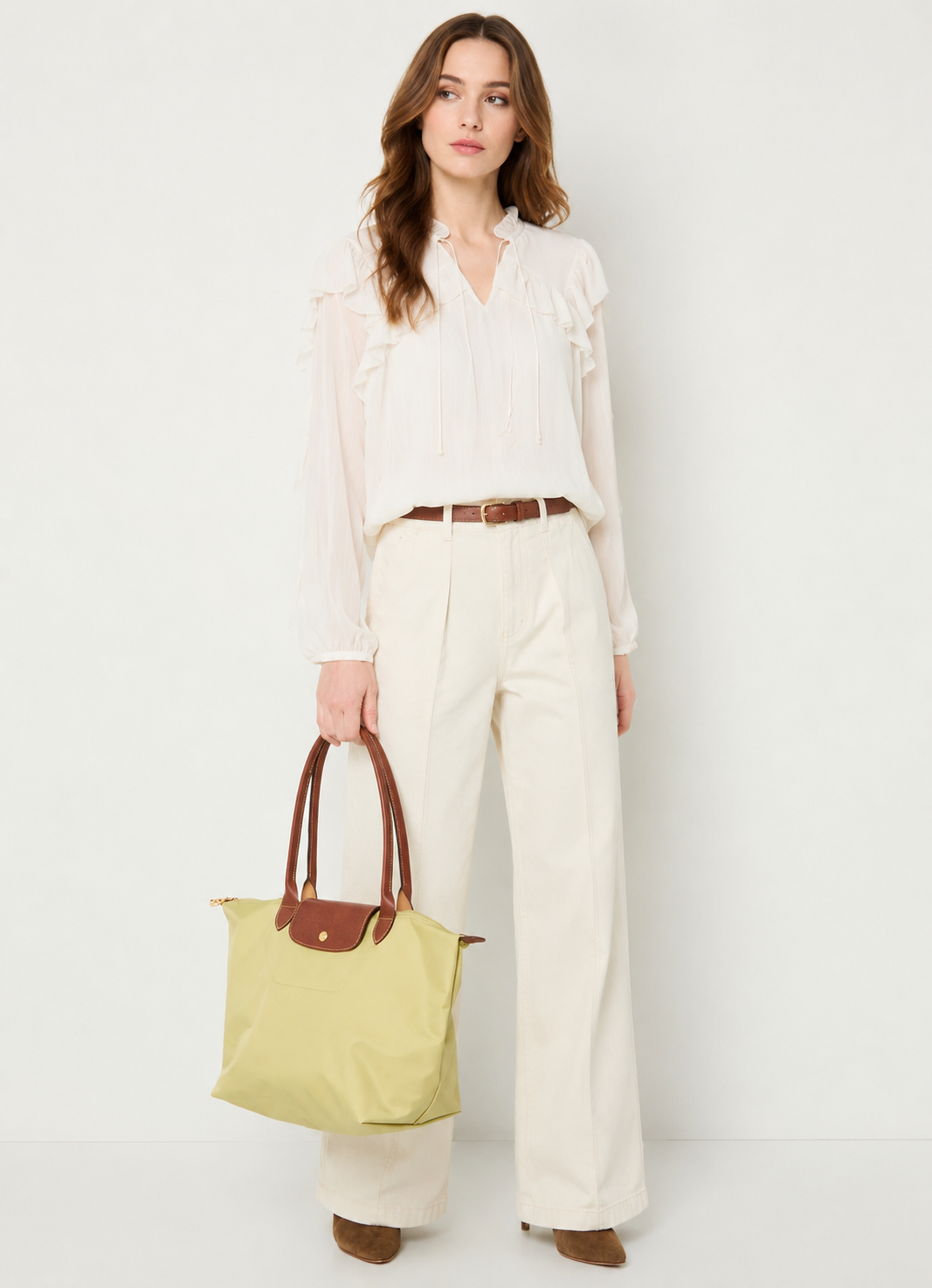 Le Pliage Large Tote Pistachio