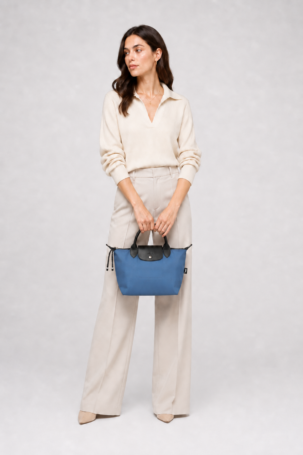 Le Pliage Energy Small Navy Crossbody Bag