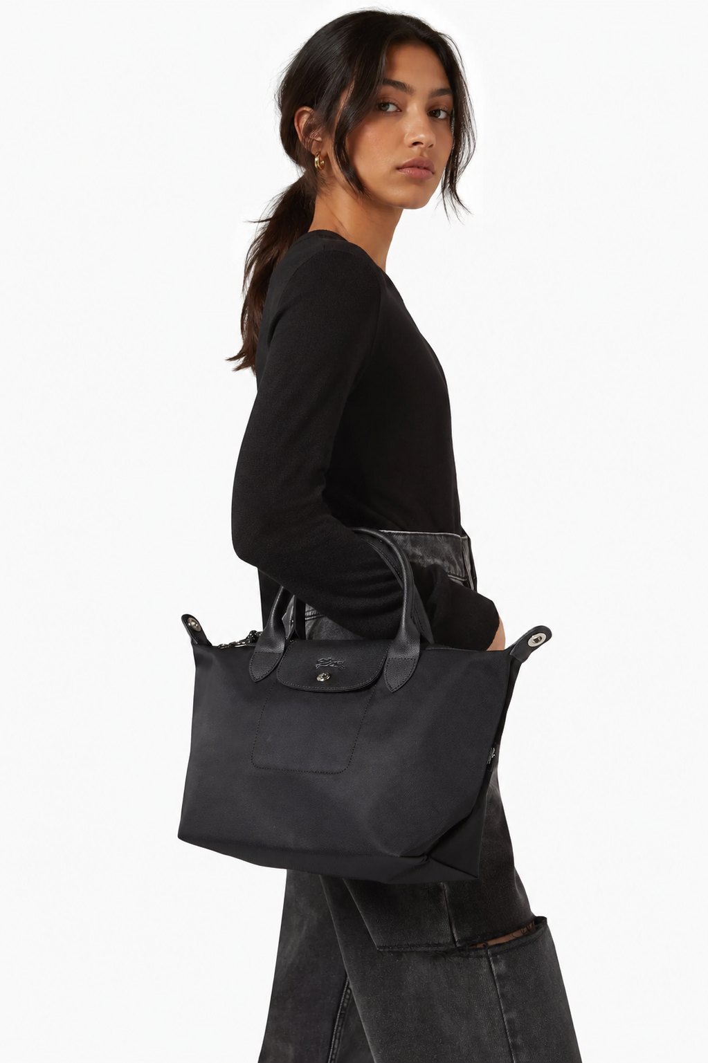 Le Pliage Energy Small Black Crossbody Bag