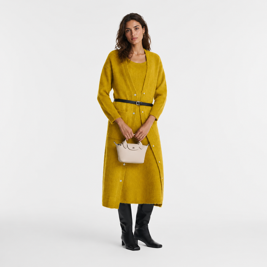 Le Pliage Xtra XS Leather Bag Ecru