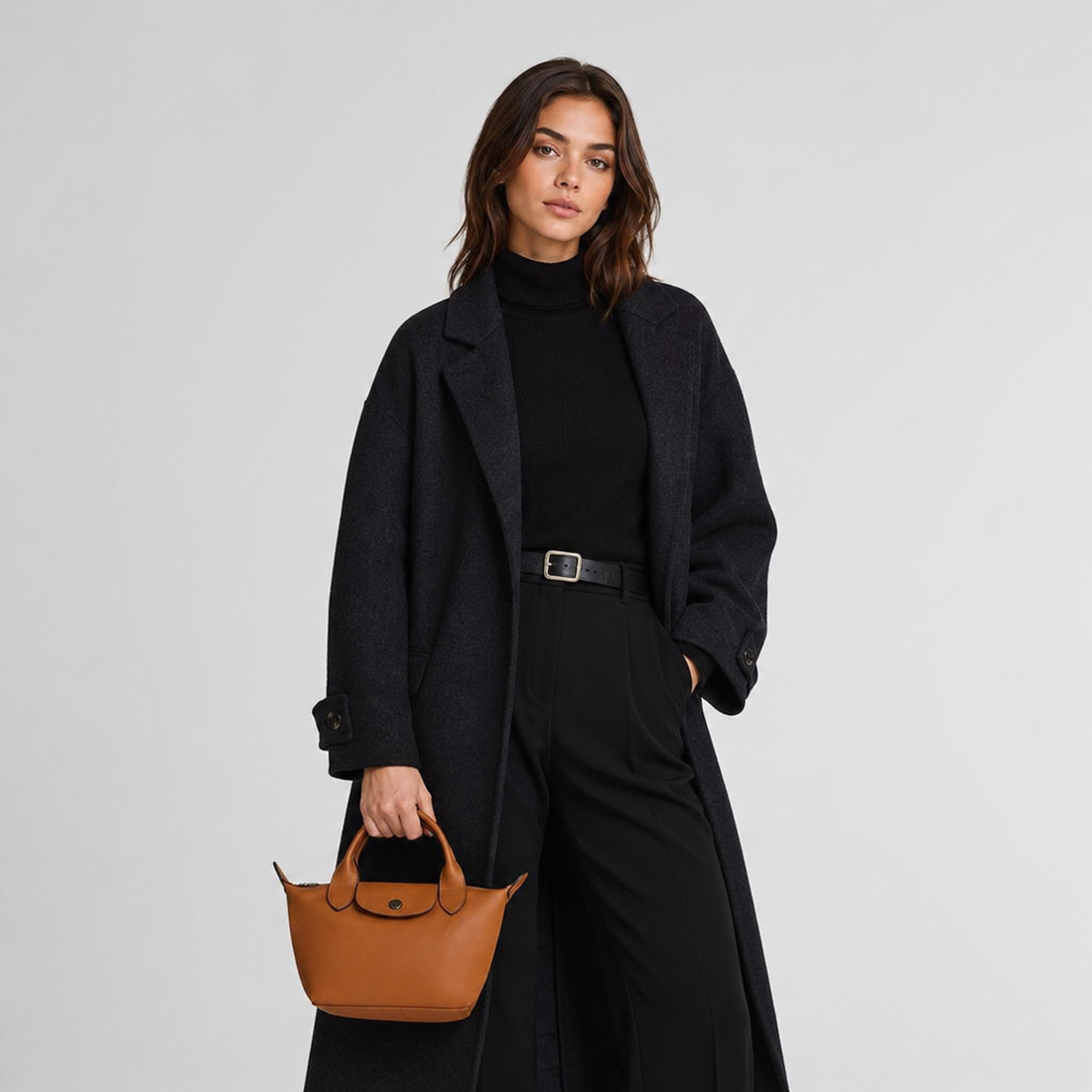 Le Pliage Xtra XS Leather Bag Cashew