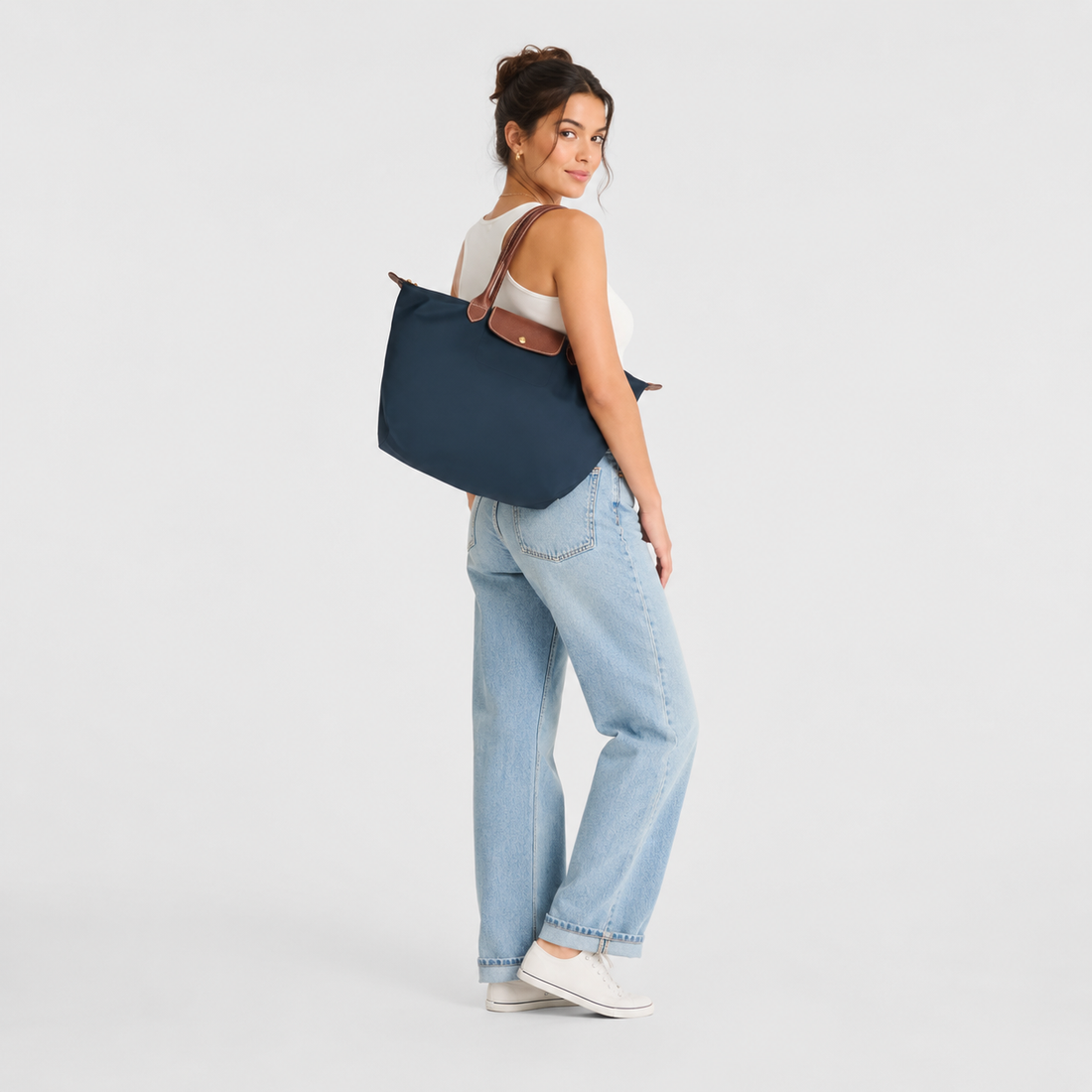 Le Pliage Large Tote Navy