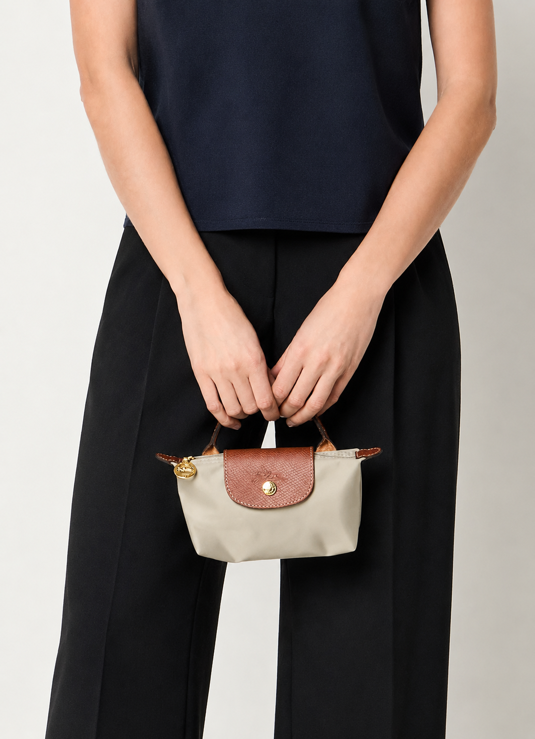 Le Pliage Handbag Gray (XS)