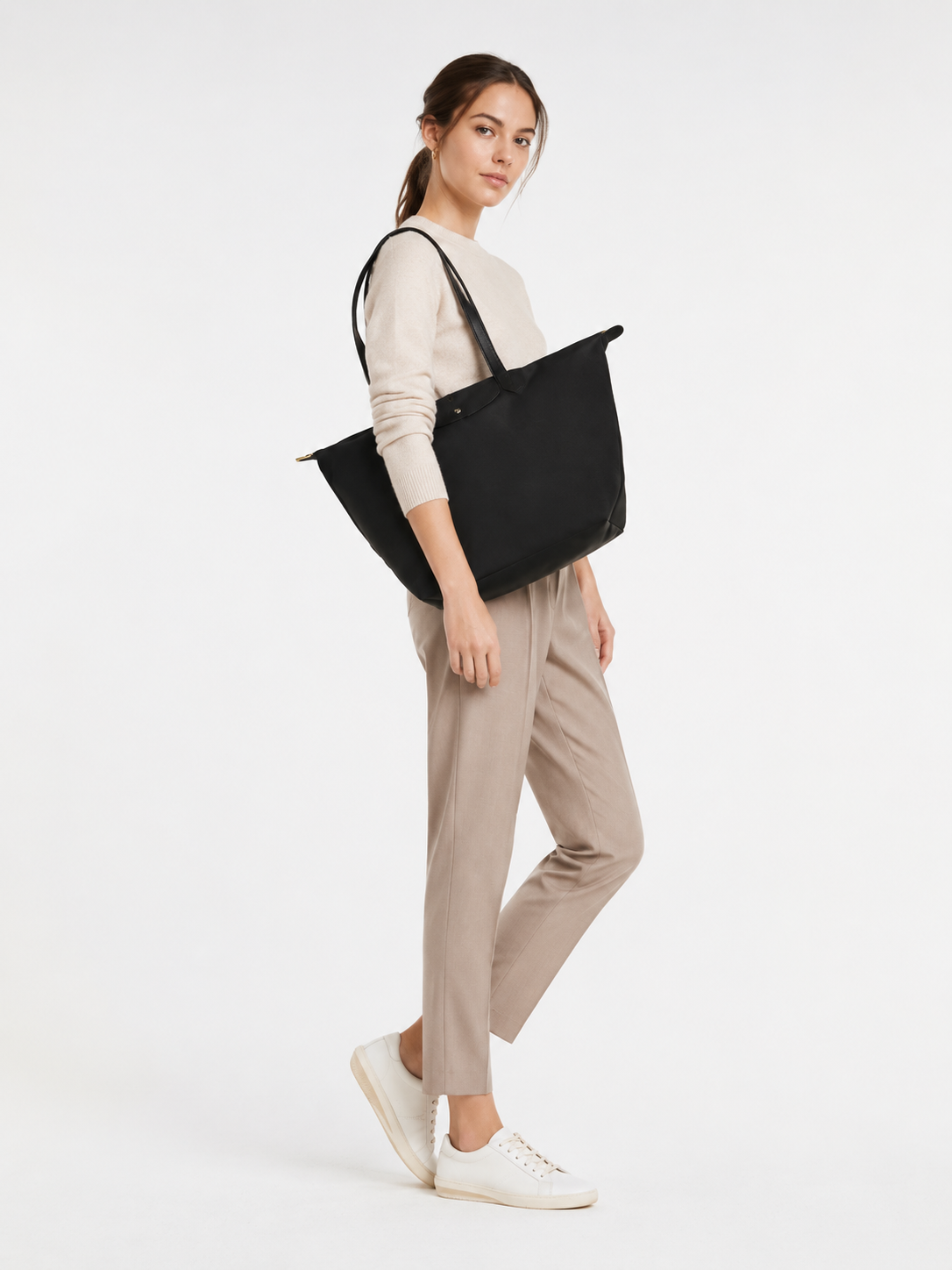 Le Pliage Medium Tote Black