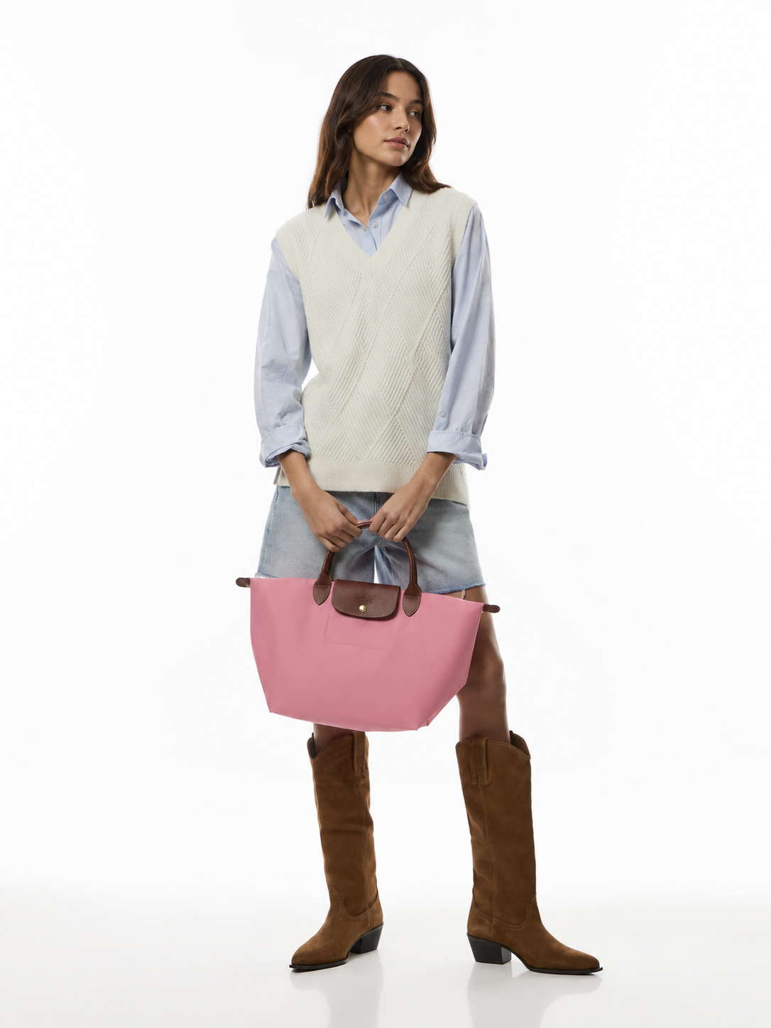 Le Pliage Medium Tote Marshmallow