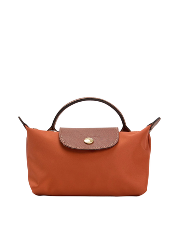 Le Pliage Handbag Orange Terracotta (XS)