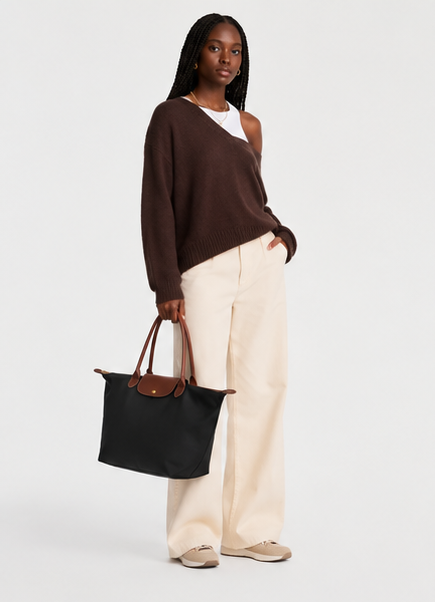 Le Pliage Medium Tote Black